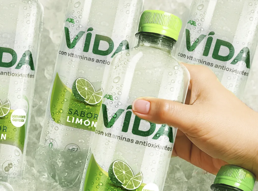 Agua VIDA con Vitaminas Antioxidantes sabor limón.