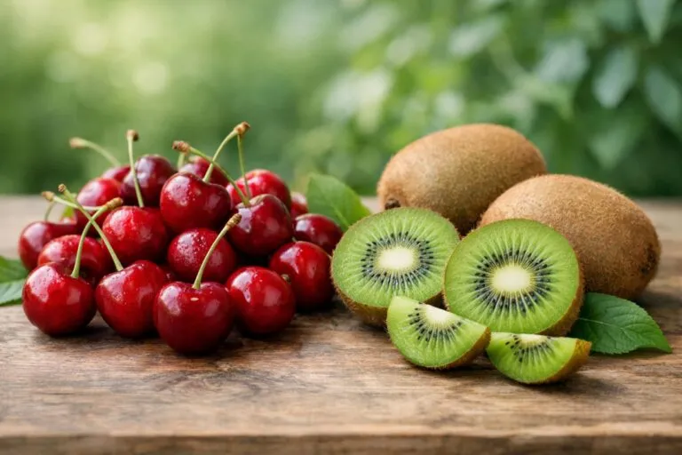 Cereza y kiwi destacan en Chile por su valor nutricional y su rol en una alimentación saludable