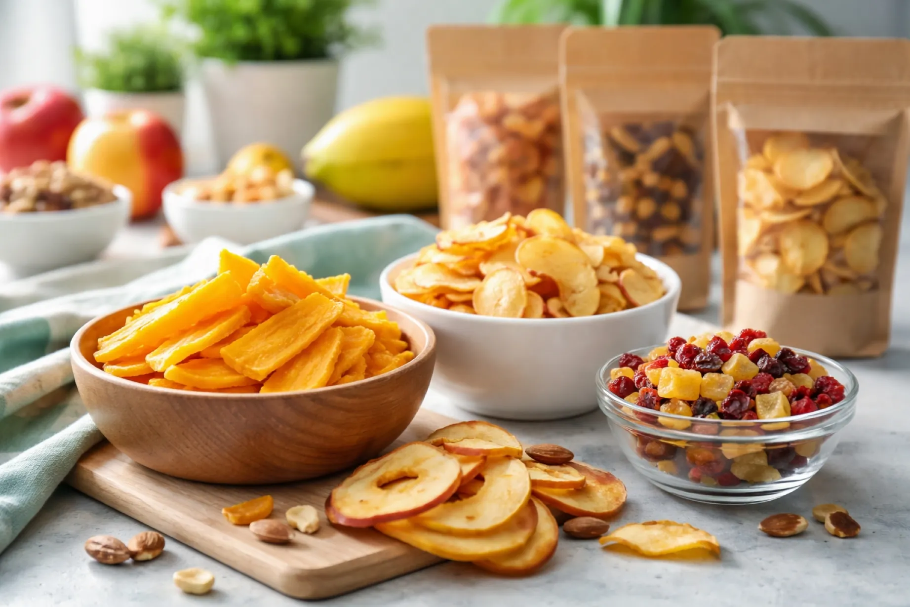 snacks de fruta saludables y prácticos en México con opciones naturales listas para consumir