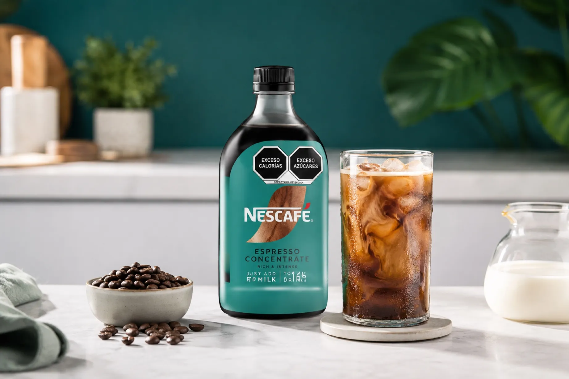 Espresso concentrado preparado en casa con bebidas estilo cafetería y preparación rápida personalizada