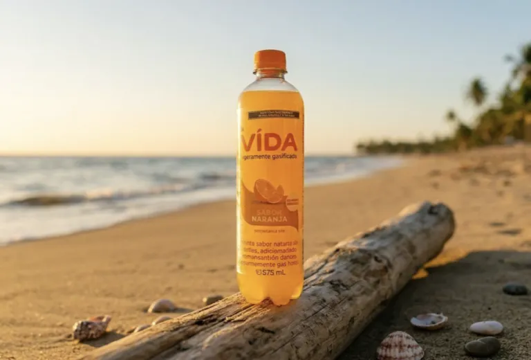 Botella de Agua VIDA en contexto de bienestar y estilo de vida saludable.