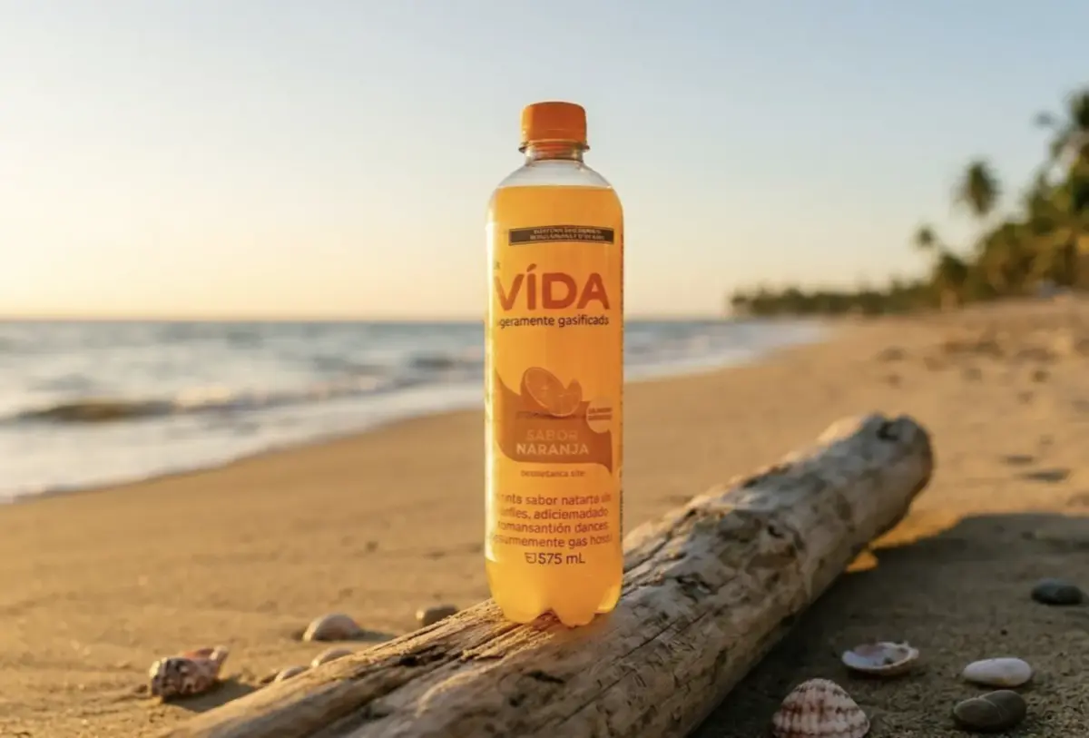Botella de Agua VIDA en contexto de bienestar y estilo de vida saludable.