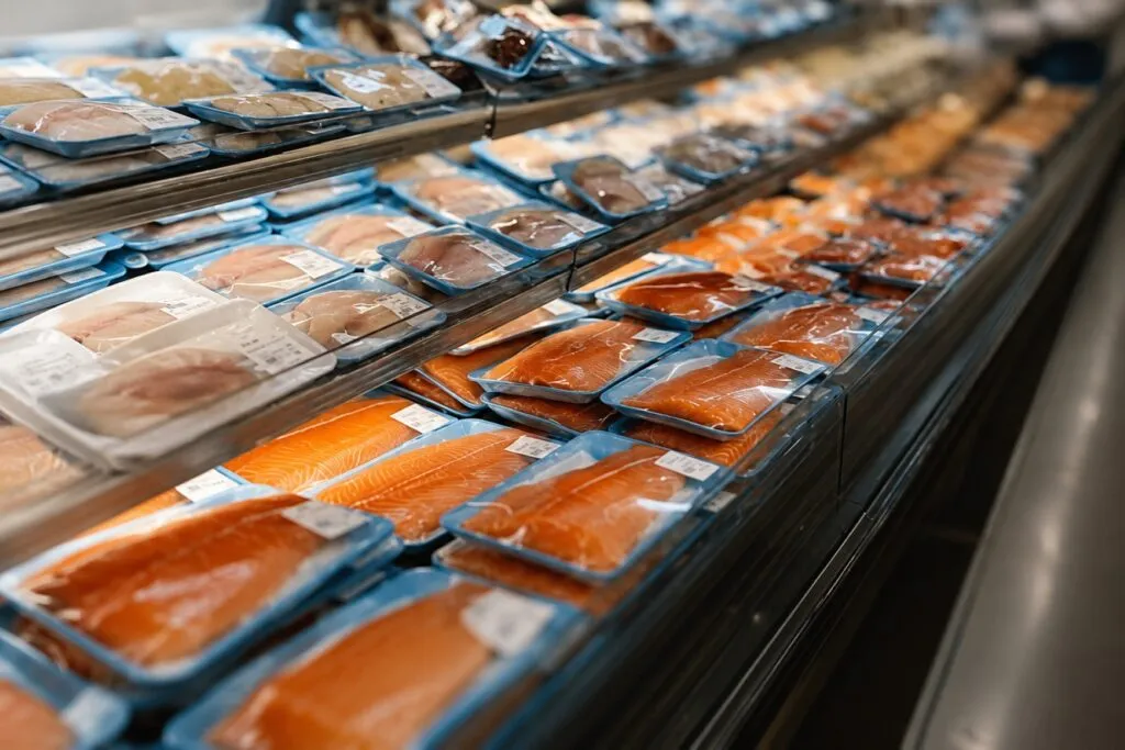 Conservación del pescado en plástico durante refrigeración y congelación según estudio sobre seguridad alimentaria