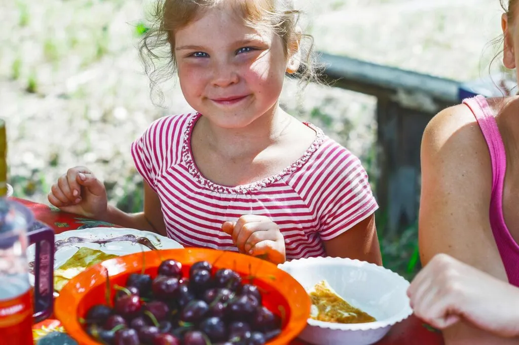Alimentación saludable en Perú con frutas, verduras y alimentos frescos para proteger la infancia y fomentar hábitos nutritivos en familia.
