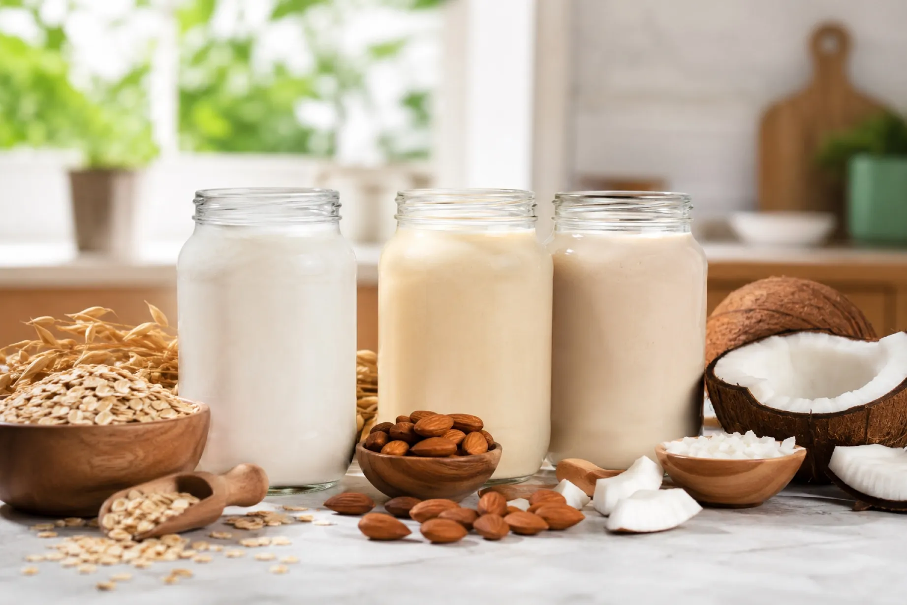 Cremas orgánicas sin lácteos con ingredientes vegetales para cocinar y ampliar una alimentación basada en plantas.