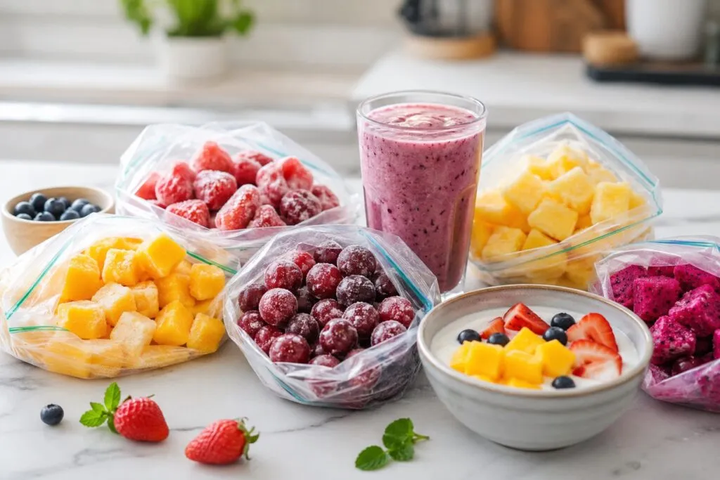 Fruta congelada conserva nutrientes, reduce desperdicios y facilita una alimentación saludable con opciones prácticas.