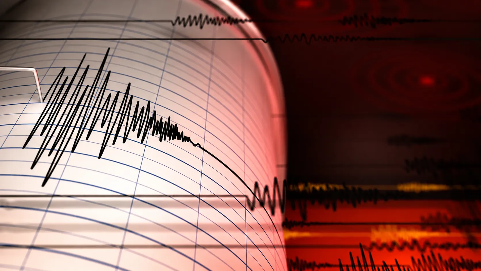 Sismógrafo registra movimiento sísmico relacionado con el sismo en Colombia