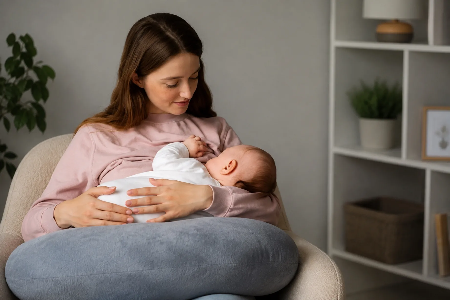 Madre amamantando a su bebé como parte de las acciones para promover la lactancia materna y la salud infantil en Querétaro.