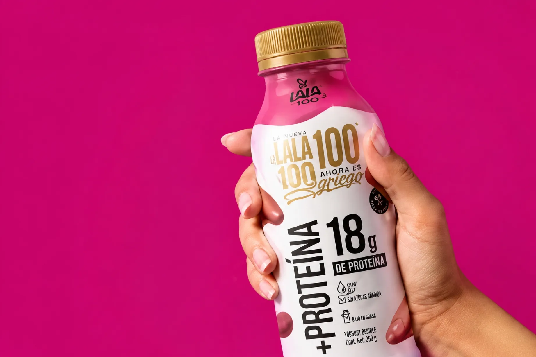 Yogurt griego Lala 100 con más proteína, sin azúcar añadido y sin lactosa en México