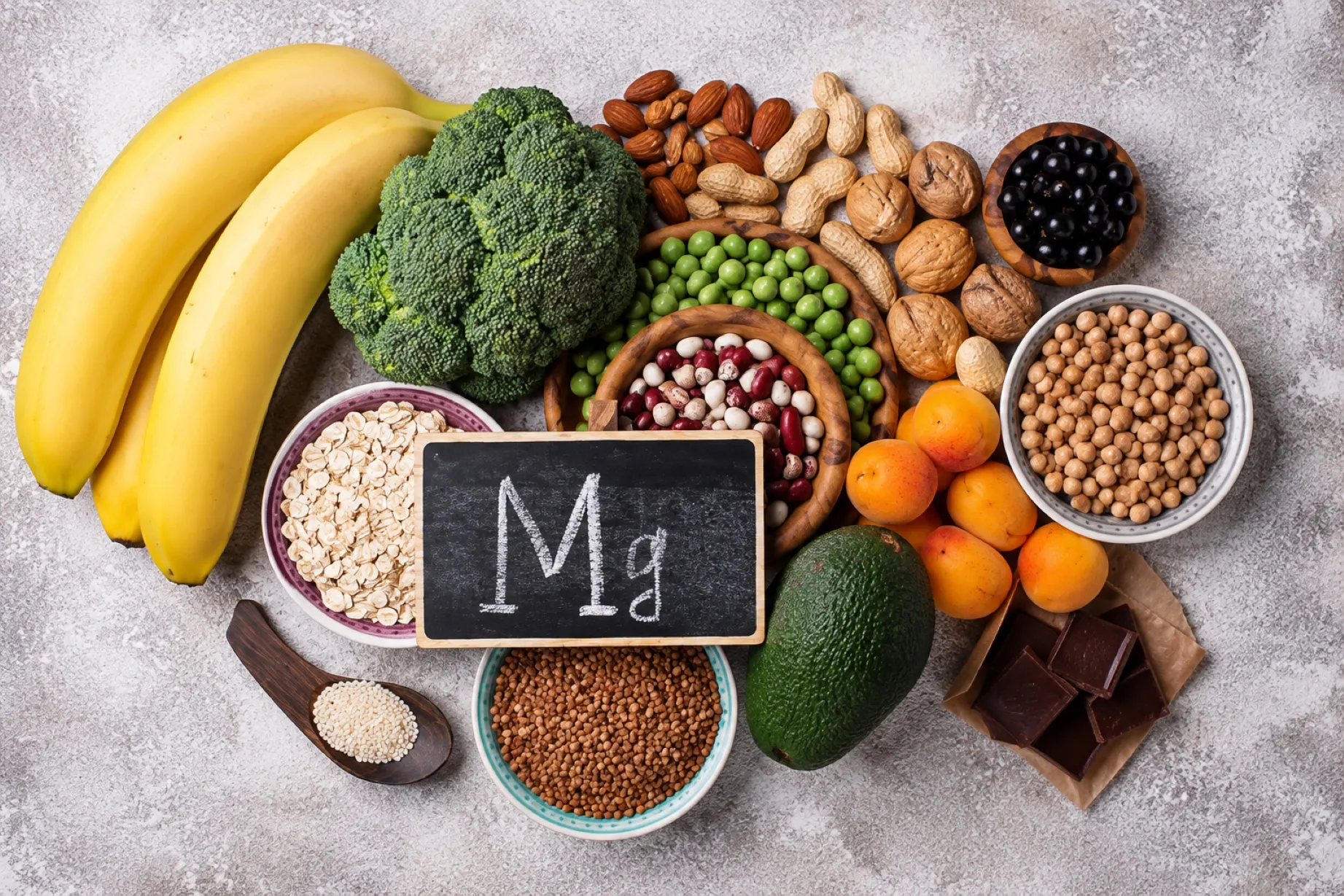 Magnesio y sueño con alimentos que aportan este mineral para la función muscular y nerviosa