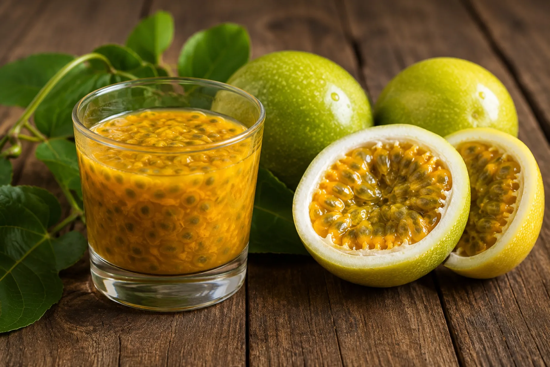 Maracuyá fresco utilizado en bebidas, yogures y postres, reflejando el crecimiento de su cultivo y consumo en España.