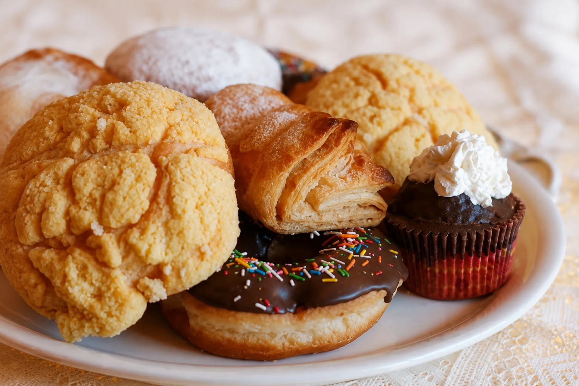 Pan dulce de CDMX con conchas y piezas tradicionales vinculadas con recetas, técnicas y saberes de la panadería mexicana