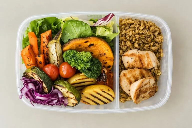 Comida en táper segura con alimentos refrigerados para reducir el riesgo de intoxicaciones durante la jornada laboral