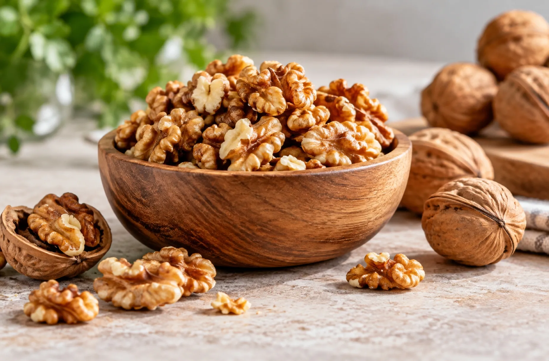 Nueces naturales estudiadas por su relación con una alimentación de menor potencial inflamatorio en adultos mayores